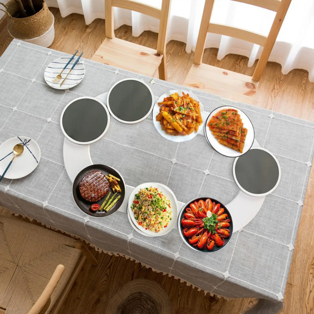 Bandeja Giratória de Mesa de Jantar para Servir Alimentos