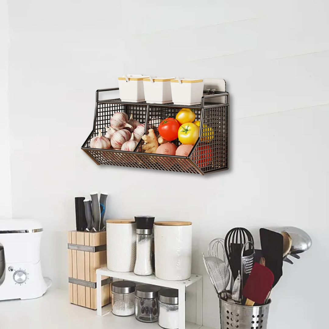 Cesta de Armazenamento Suspensa para Cozinha