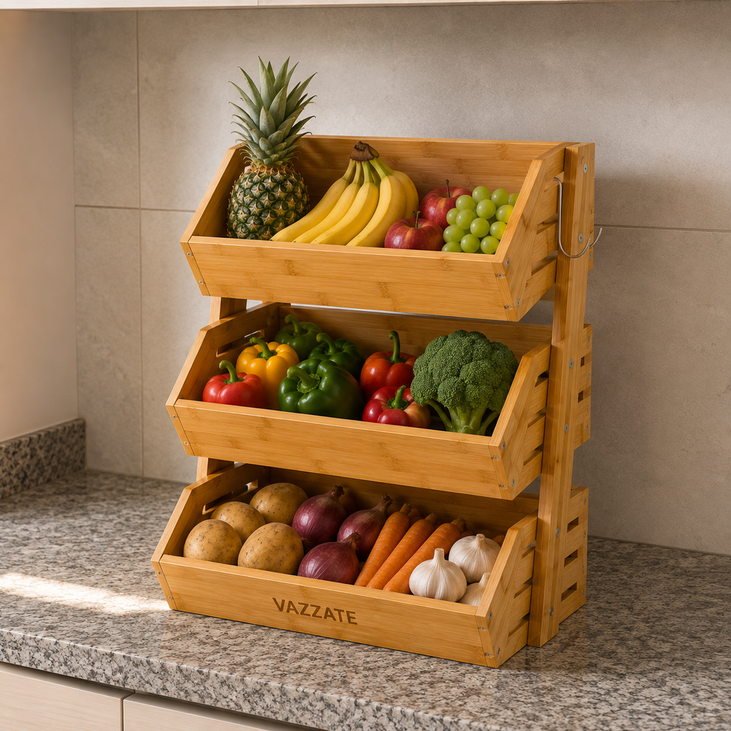 Organizador de Bambu Premium 3 Andares