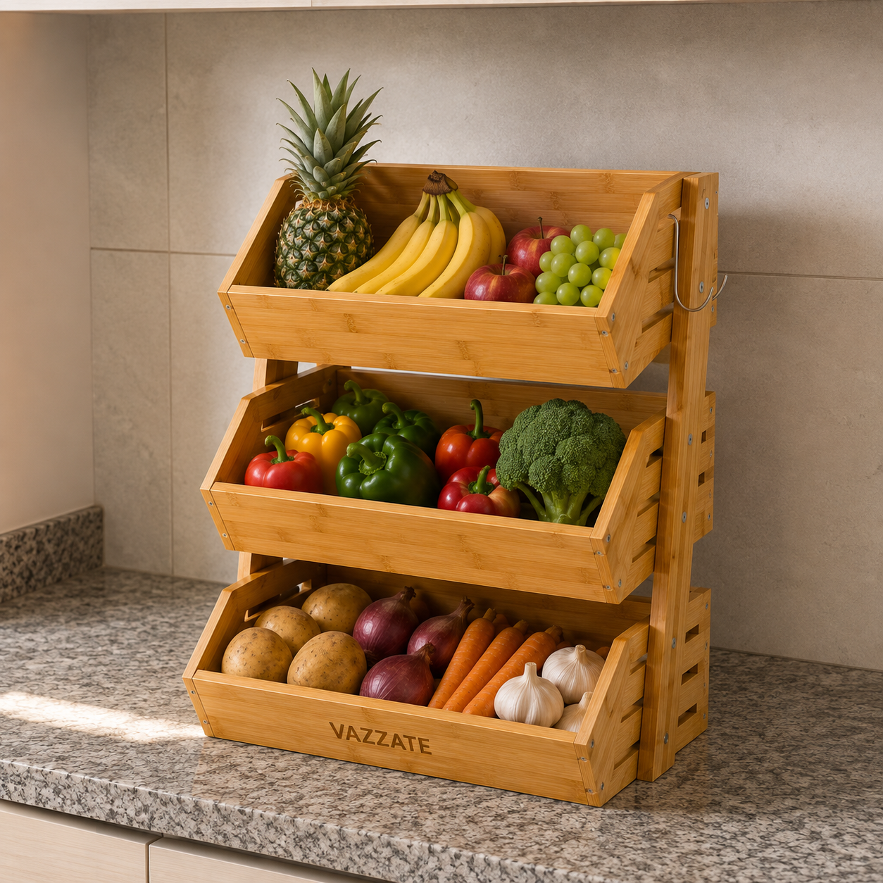 Organizador de Bambu Premium 3 Andares