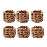 Conjunto de Anéis para Guardanapo em Rattan Feito à Mão