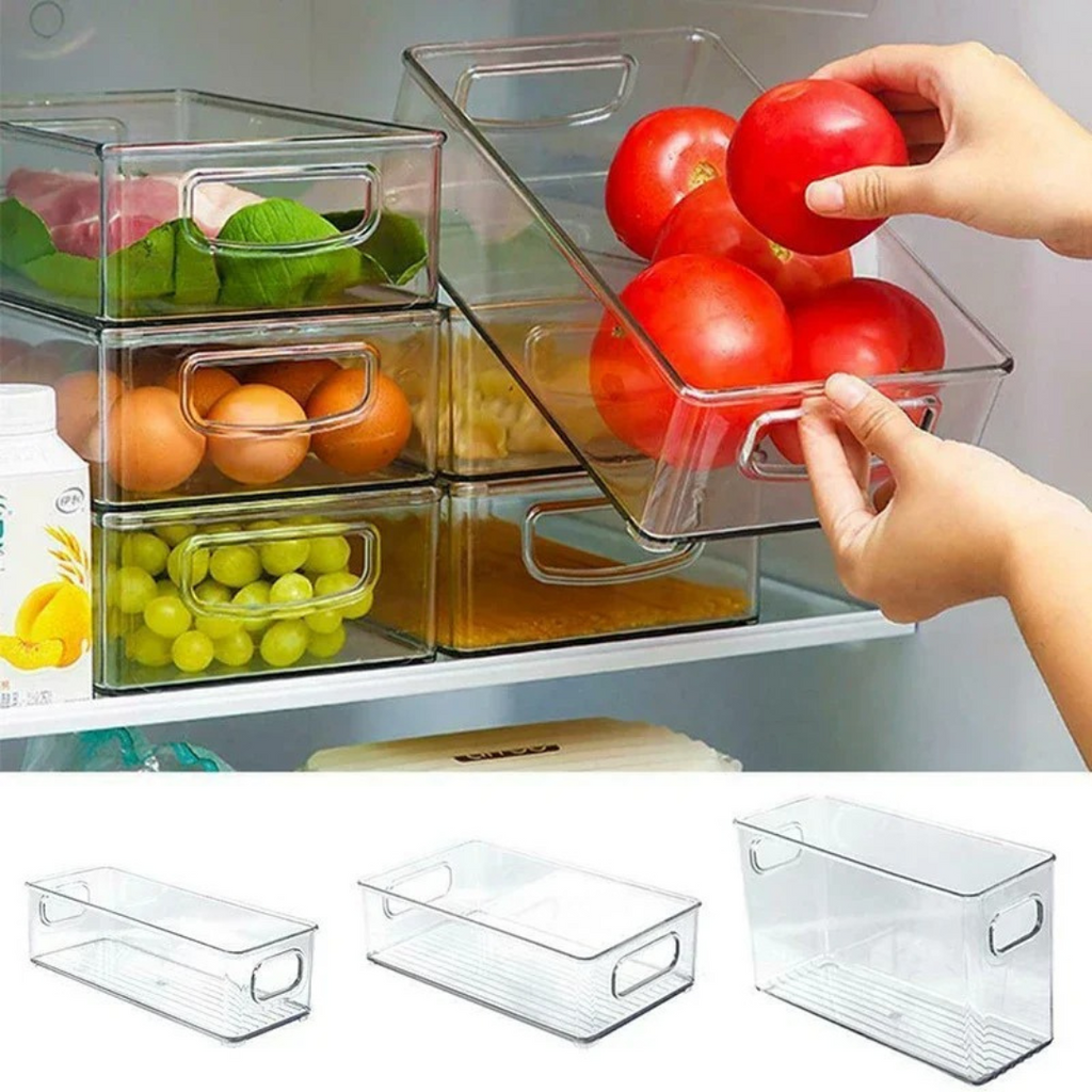 Organizador de Geladeira Empilhável com Alça