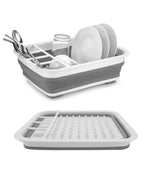 Rack Dobrável de Secagem para Louça em Silicone  Portátil e Prático
