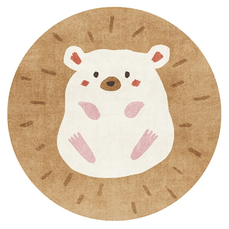 Tapete Decorativo Infantil Redondo - Coleção Fofura Animal