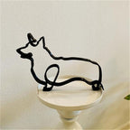 Esculturas artesanais de ferro - eu amo meu Cão!