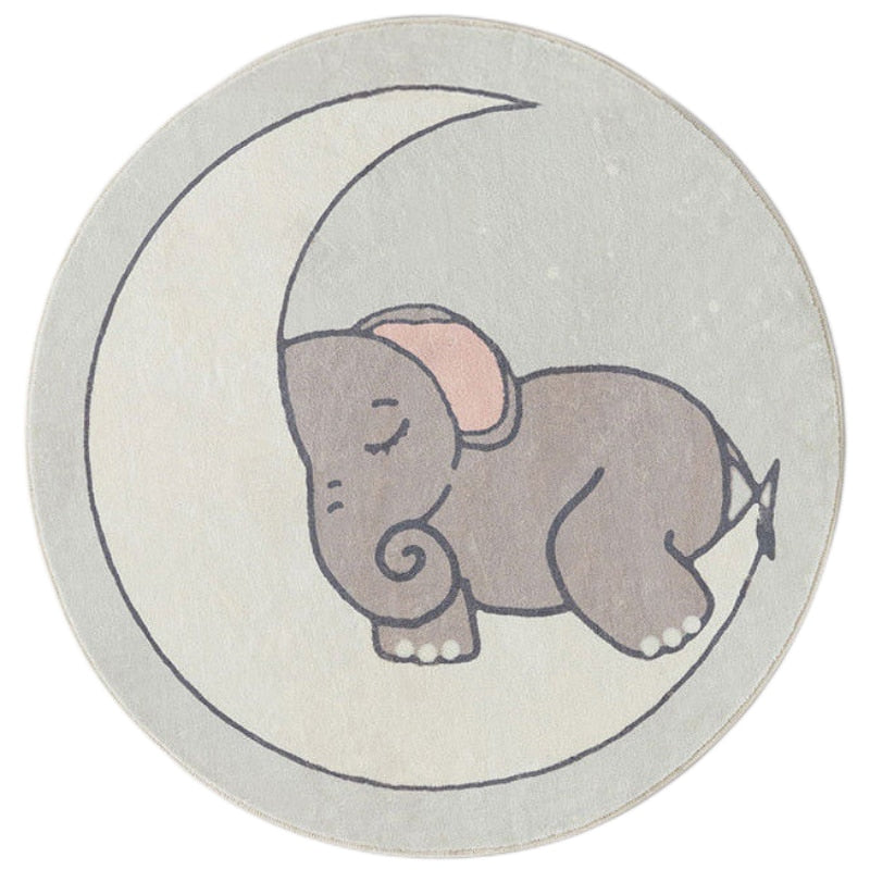 Tapete Decorativo Infantil Redondo - Coleção Fofura Animal