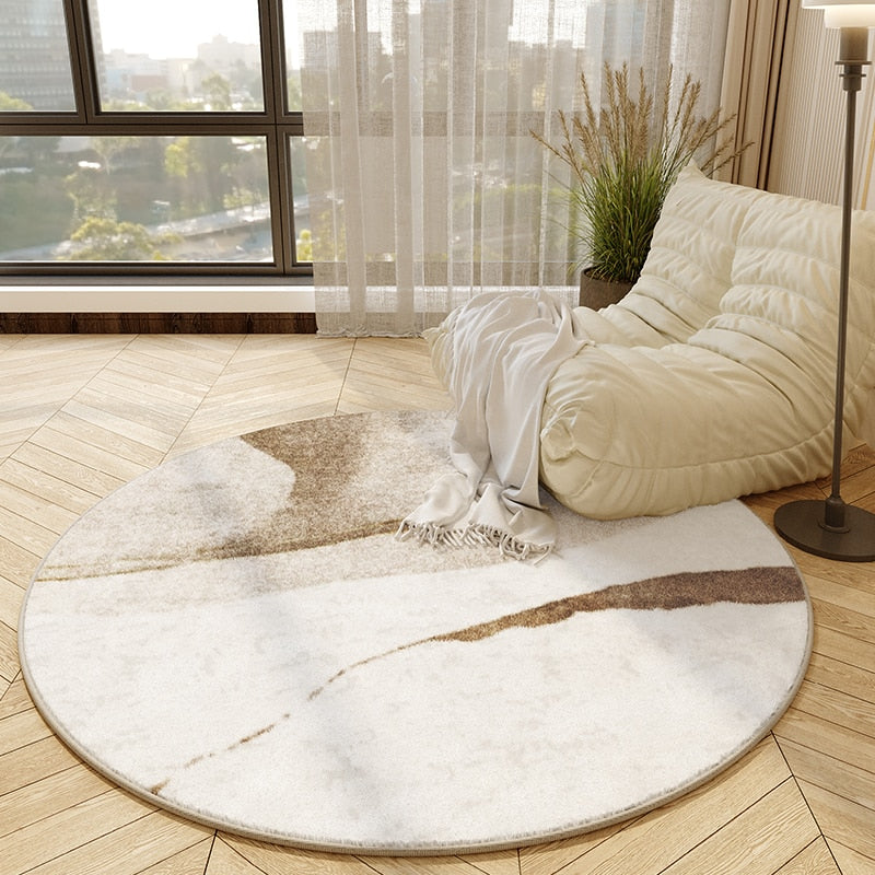 PROMO OUTLET - Tapete Decorativo Orgânico Moderno Redondo - Coleção America