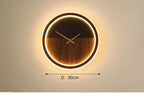Relógio de Parede Decorativo Moderno com iluminação LED - LumiTime Prestige!
