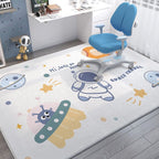 Tapete retangular infantil antiderrapante - Coleção Astronauta
