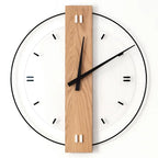 Relógio de Parede Decorativo Moderno de Madeira - WoodCraft Elite