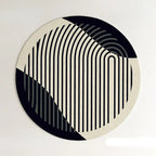 PROMO OUTLET - Tapete Decorativo Orgânico Moderno Redondo - Coleção Paris