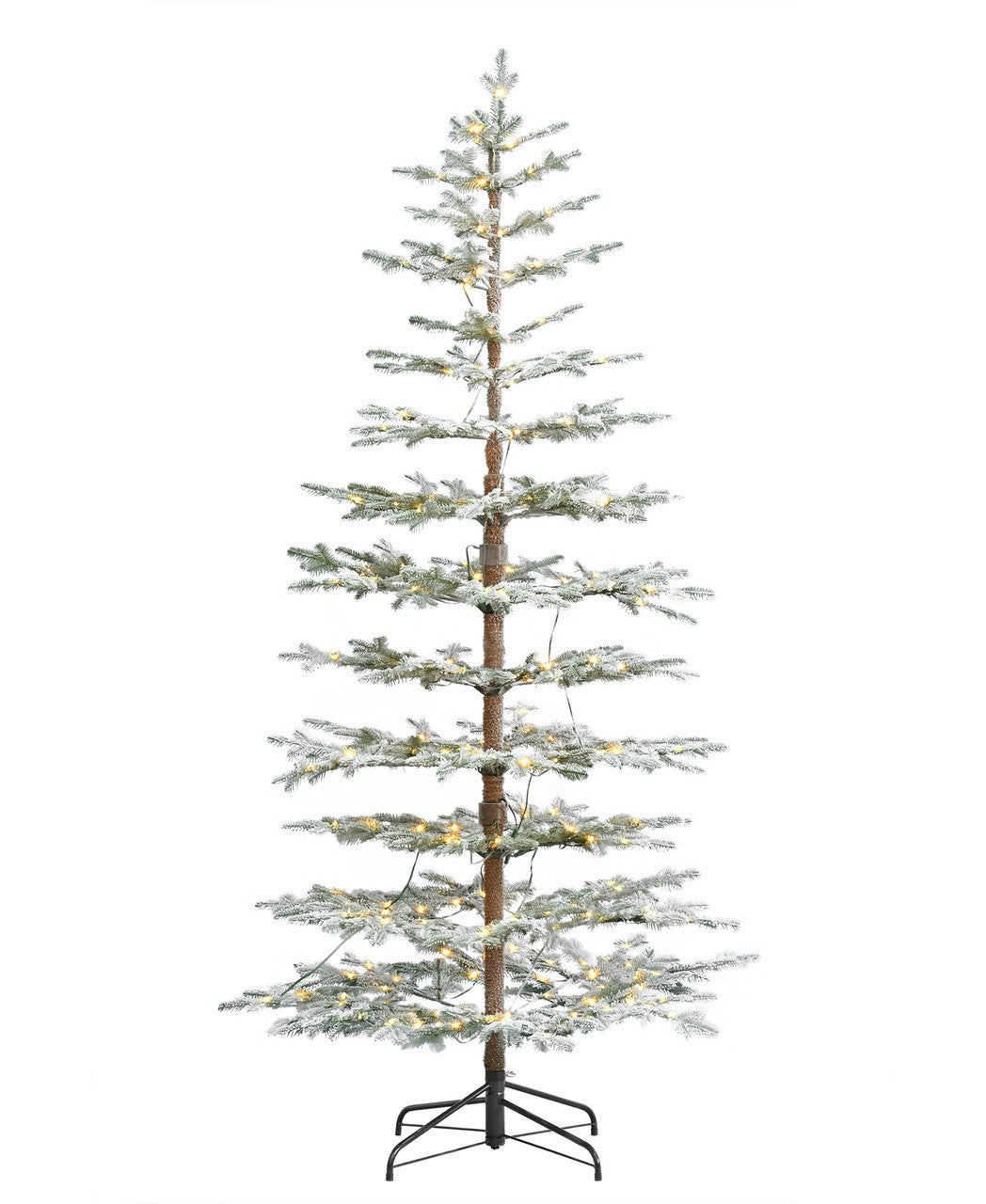 7.5' Sierra Pine Lightly Flocked Tree with 300 Warm White LED Lights