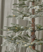 7.5' Sierra Pine Lightly Flocked Tree with 300 Warm White LED Lights