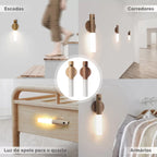 Luminária LED de Parede com Sensor de Movimento Recarregável e Base magnética - SmartGlow