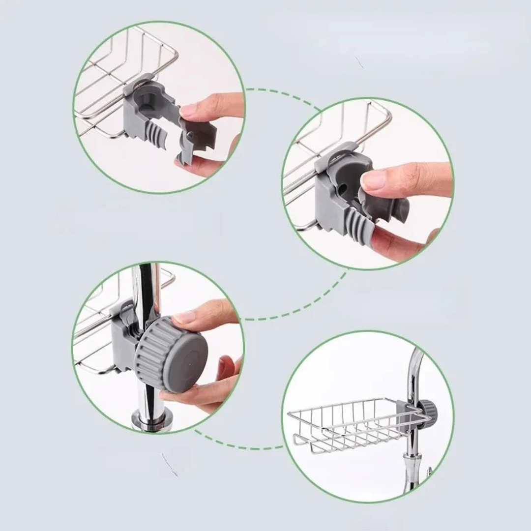 Suporte de Cozinha em Aço Inoxidável