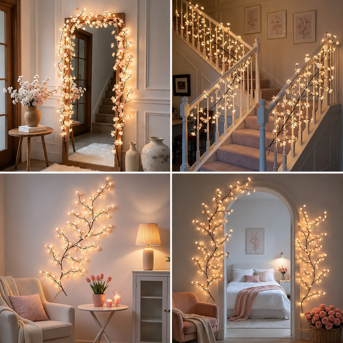 Luminária Flor de Cerejeira LED - Para Parede