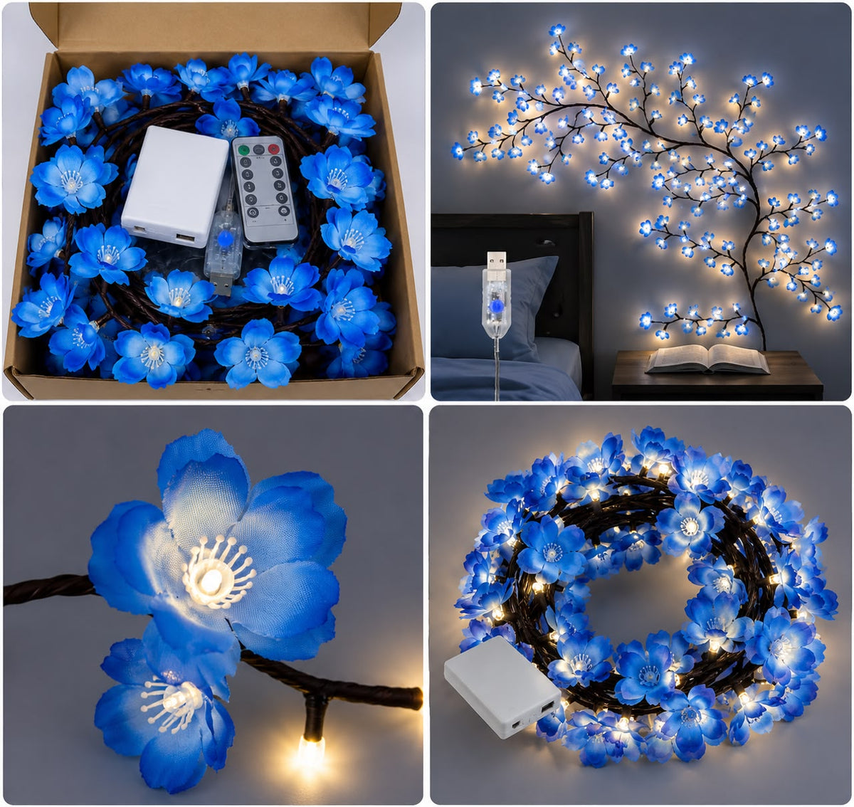Luminária Flor de Cerejeira LED - Para Parede