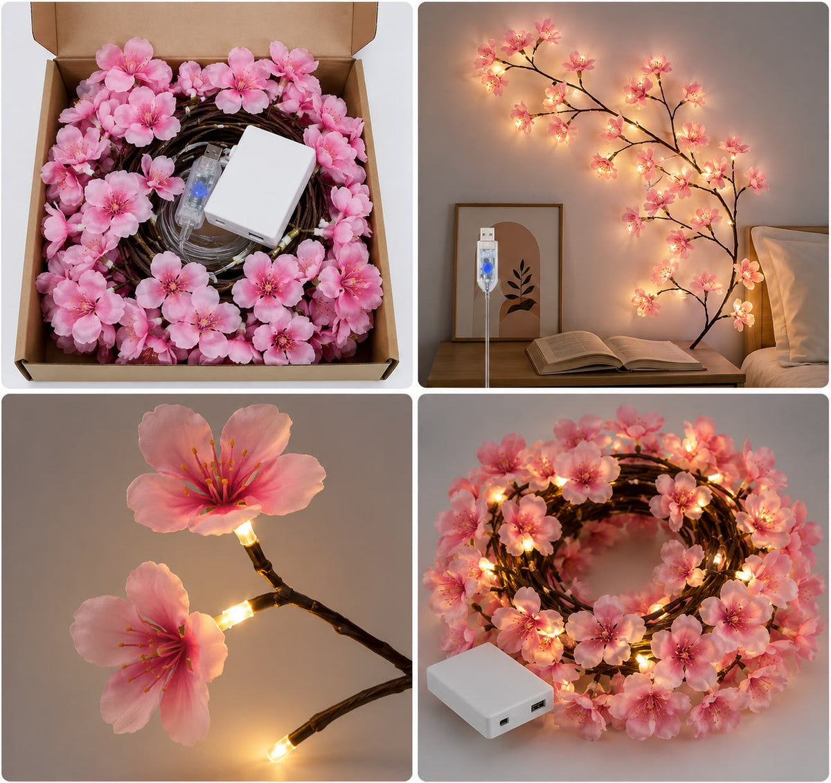 Luminária Flor de Cerejeira LED - Para Parede