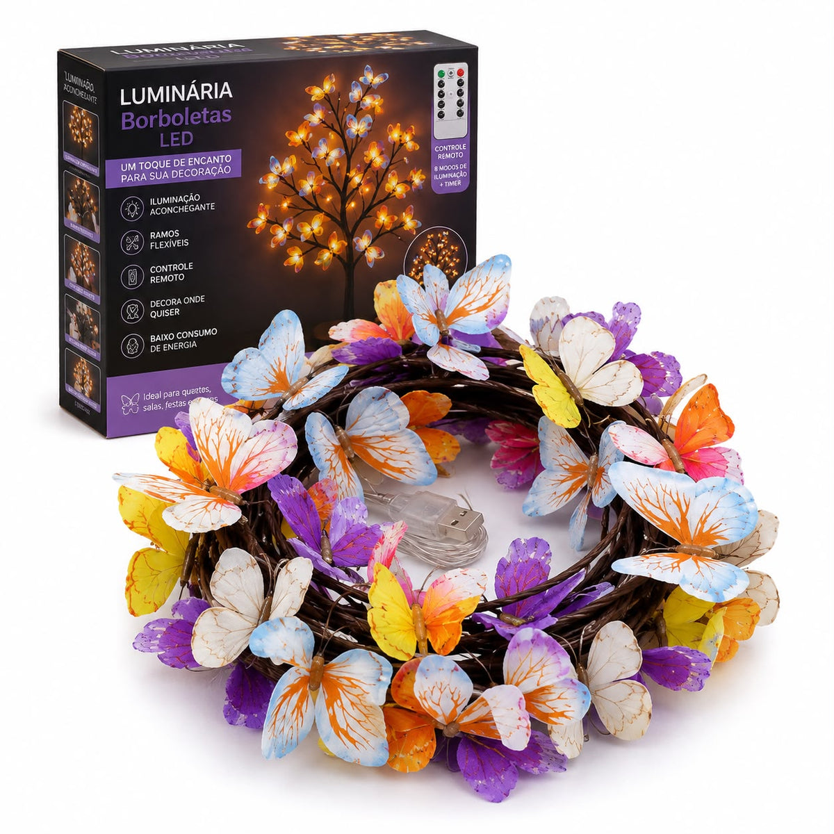 Luminária Flor de Cerejeira LED - Para Parede