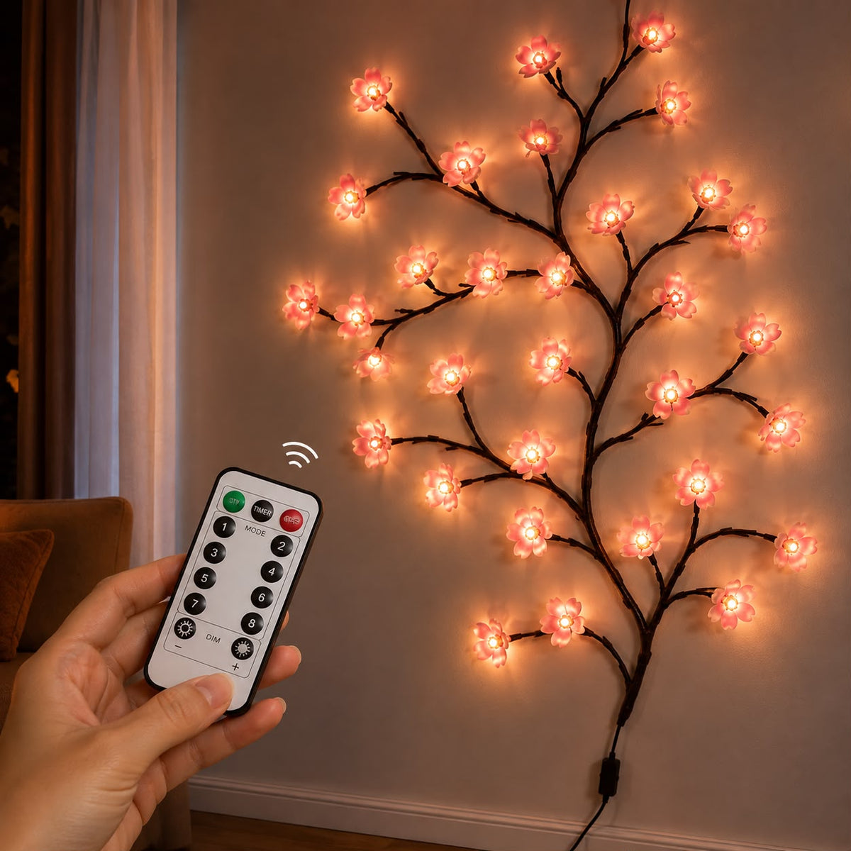 Luminária Flor de Cerejeira LED - Para Parede