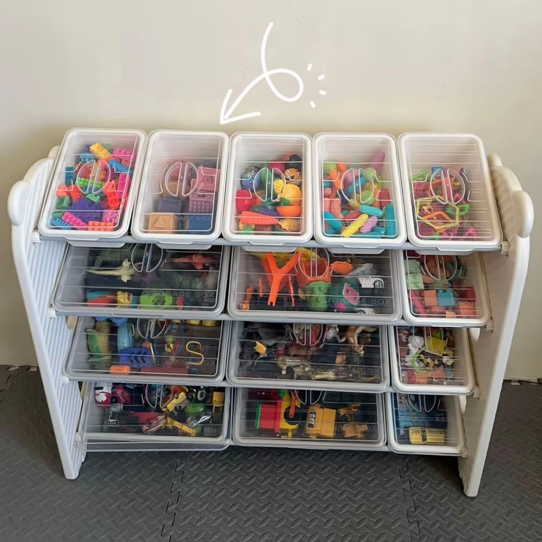 Prateleira Organizadora de Brinquedos - Infantil