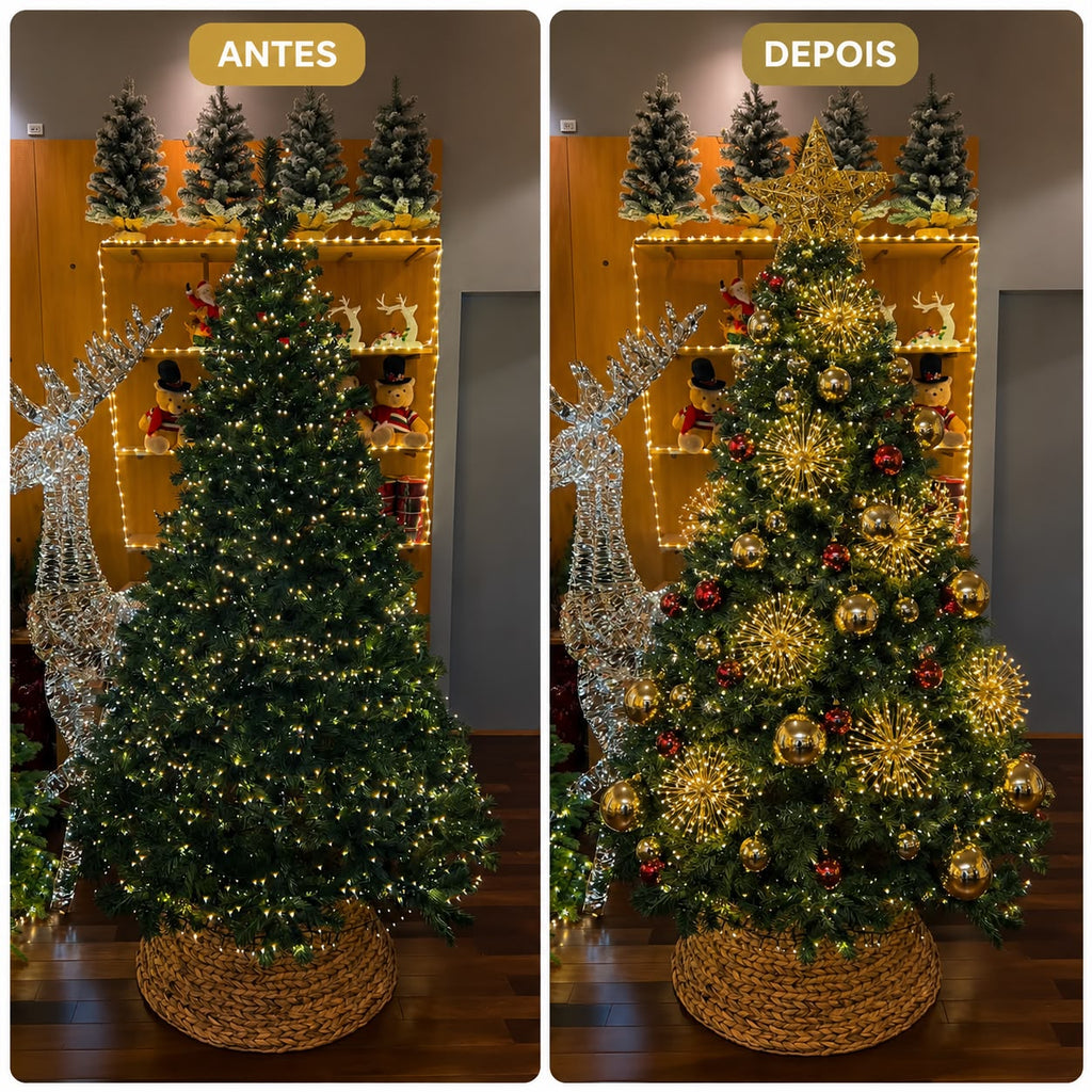 Esfera LED Decorativa Para Árvore de Natal 5 PEÇAS