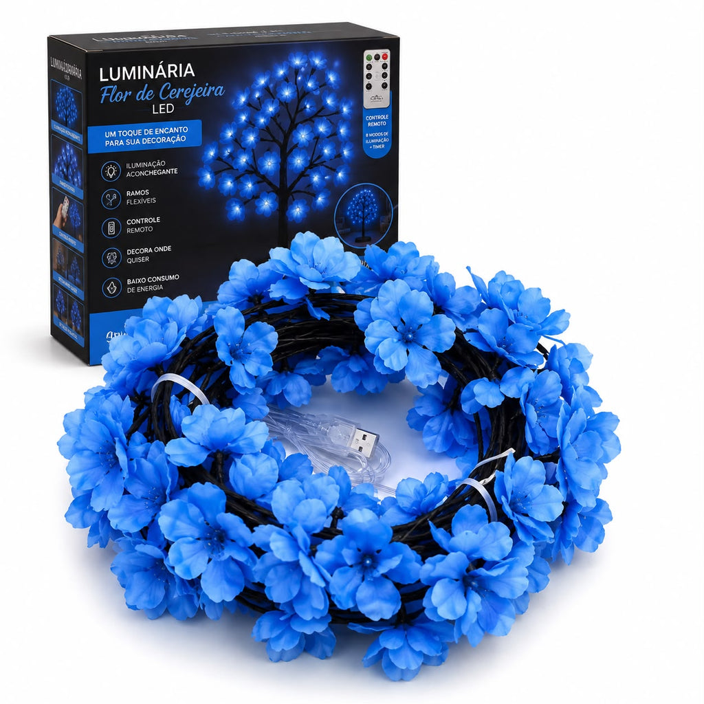 Luminária Flor de Cerejeira LED - Para Parede