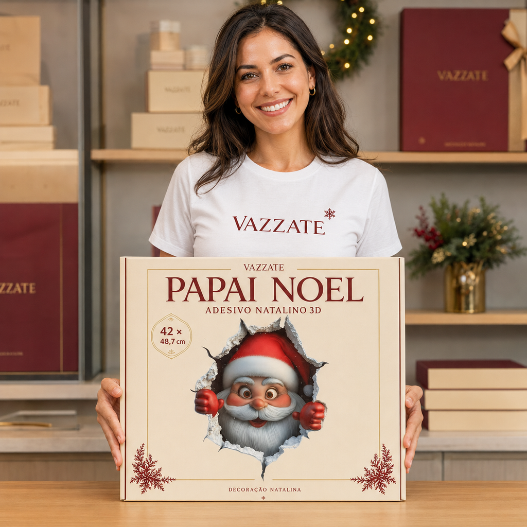Papai Noel – Adesivo Natalino 3D