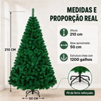 Árvore de Natal  Base Metal Pinheiro Tradicional
